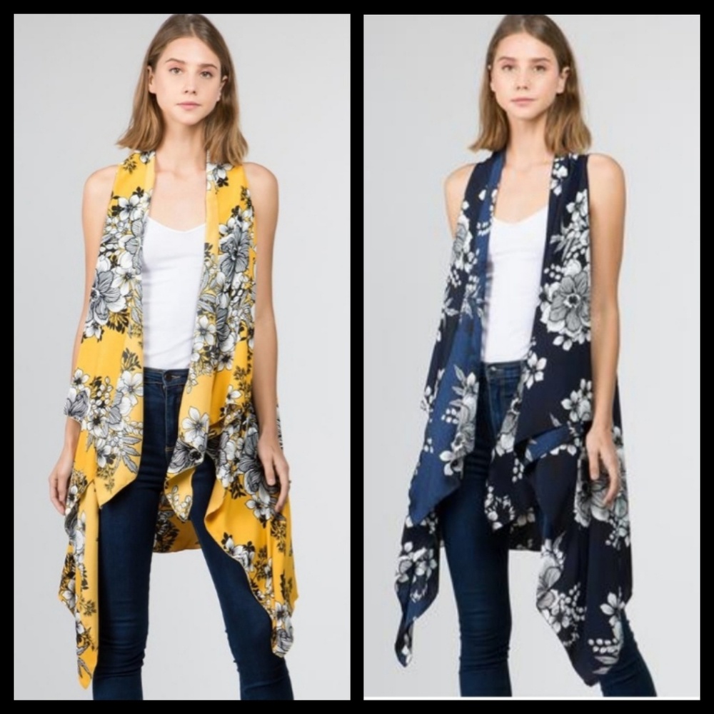 Textured Versatile Long Scarf Vest